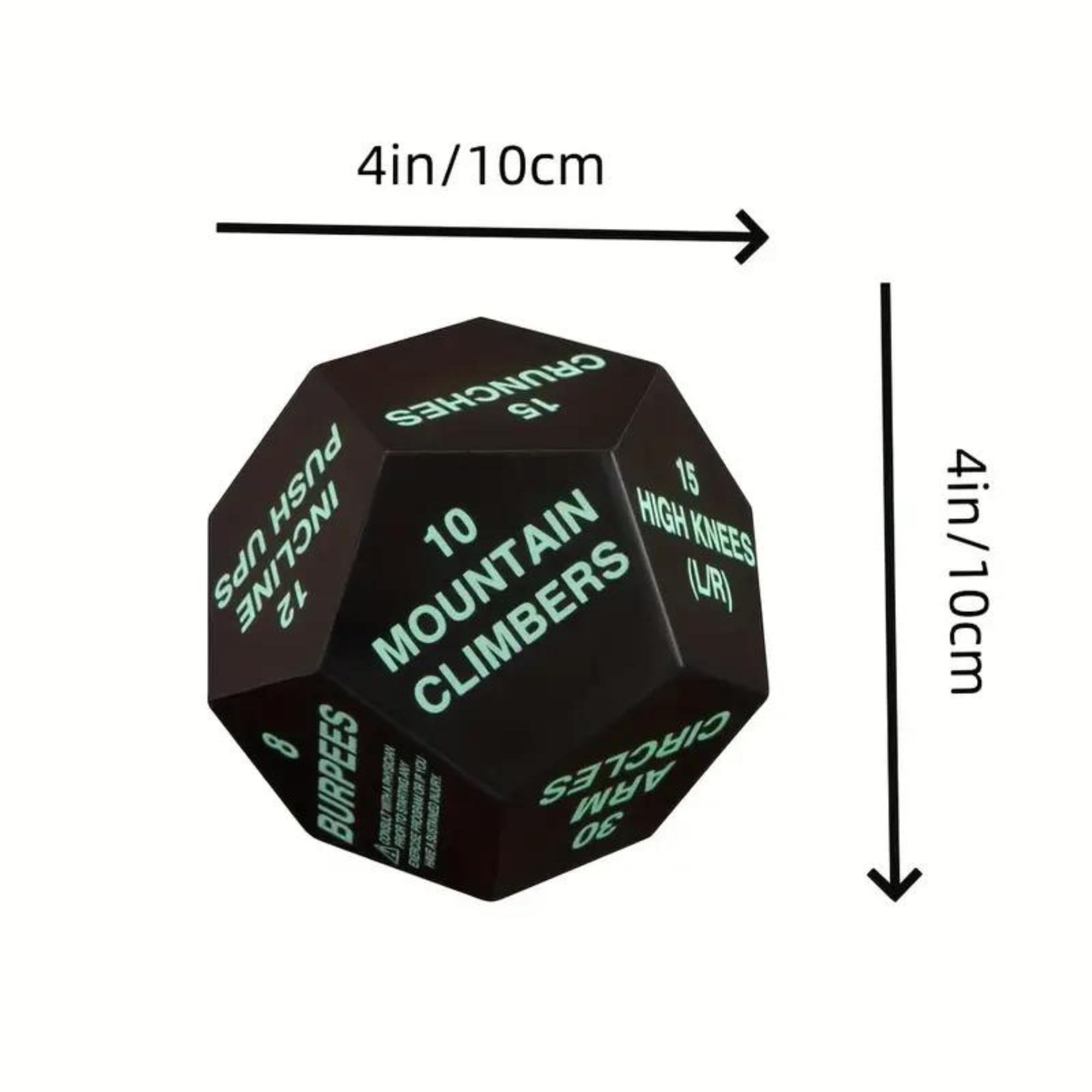 CrushIT Exercise Dice for Workouts - 12-Sided Workout Dice for Home Fitness, WOD, Cardio, HIIT - Versatile Fitness Dice for Adults & Exercise Dice for Teens - Fun & Portable Exercise Dice - 3 Pack