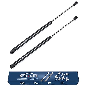 OTUAYAUTO 20 inch Gas Strut - 356N/80Lbs Universal Lift Support - C1608053 Gas Shocks for Tool Box Shock, Truck Cap Strut, Hydraulic Door Hinge, Cabinet Gas Strut, RV Door Strut