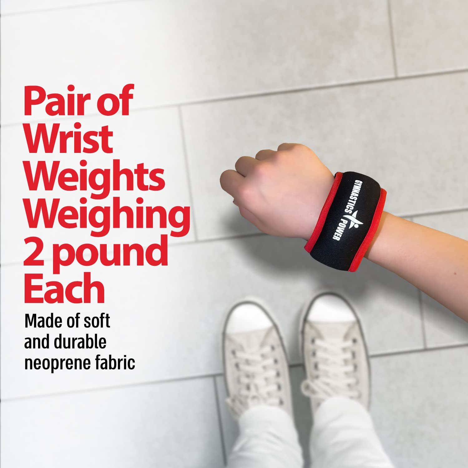 Lot De 2 Poids Pour Poignets Et Chevilles - 0,3 Kg Chacun - Idéal Fitness, Running, Pilates