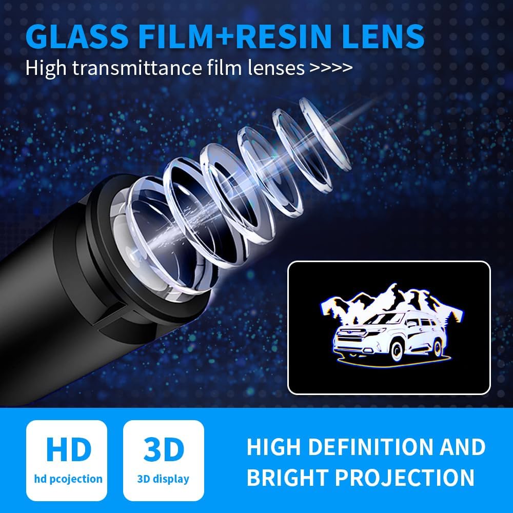 2025 Forester Sl High Definition Car Door Logo Lights Car Projection LED Projector Door Shadow Light Puddle Lights for 2025 Forester Accessories