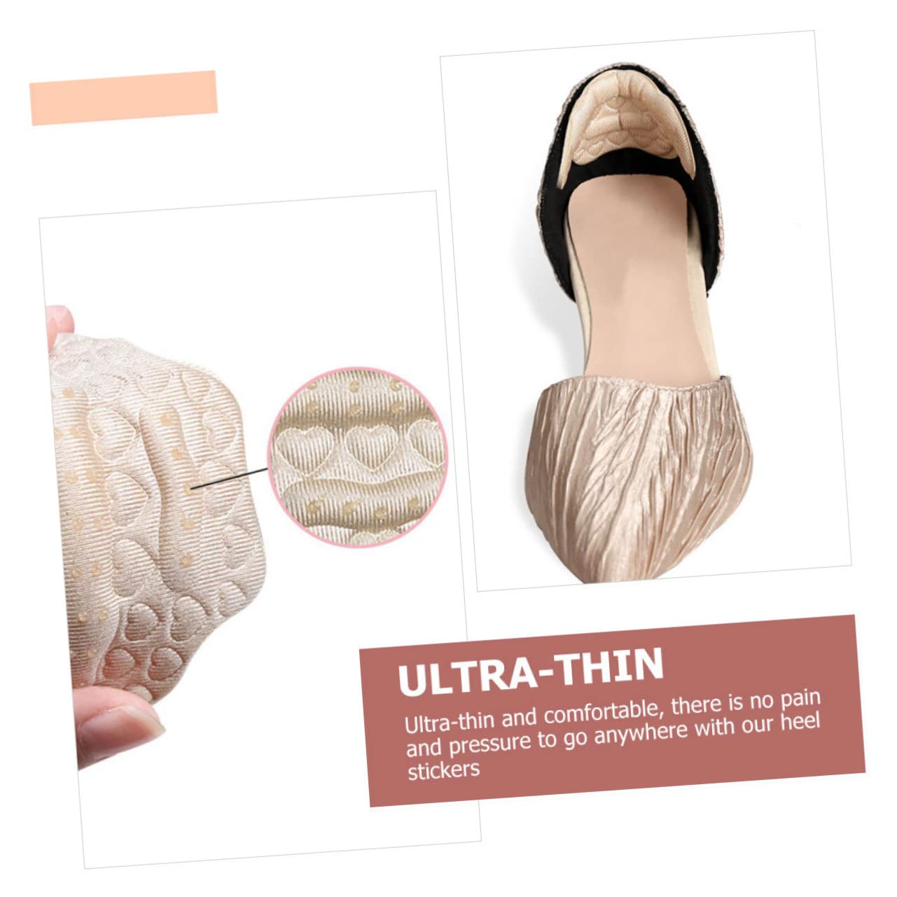 Baluue 24paare Pärchen Rutschfeste Fersenkissen Selbstklebende Polster Für High Heels Sneaker Und Hautfarben Komfortable Fersenpolster Vermeidung Von Blasen Und Abrieb