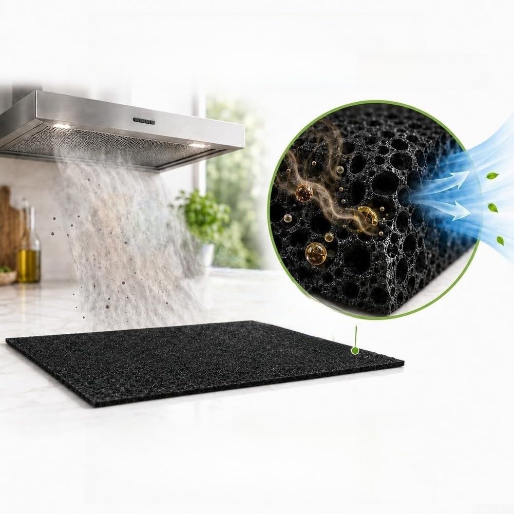 GLOBALHUT para Filtro Activado Campana Extractora 40x80cm 2uds para Filtro
