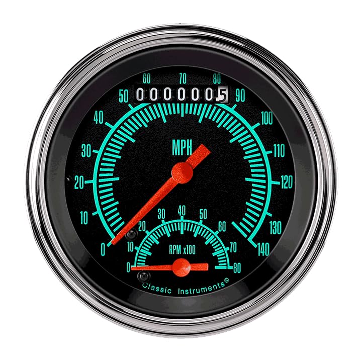 Classic Instruments GS20SLC G/Stock 3 3/8"" Ultimate Speedometer with Built-in Tach