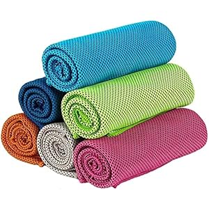 Cooling Towel – Cool Cold Towel for Neck, Instant Cooling, Soft Breathable Chilly Ice Sports Towel for Yoga, Travel…