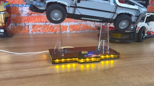 Light Up Acrylic Display Stand for Lego Back to The Future