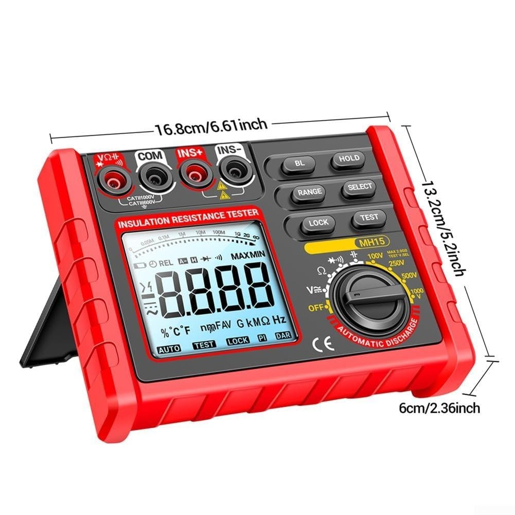 Tester Resistenza Isolamento 60MΩ LCD Retroilluminato