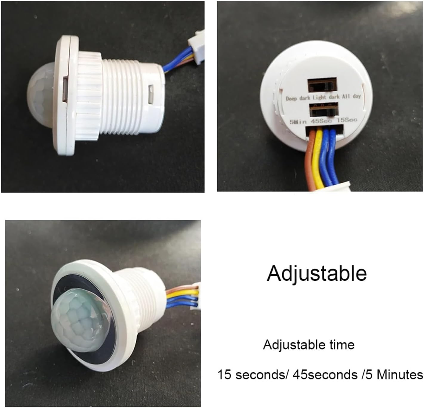 1 Piece Light Switch PIR Sensor Detector Smart Switch LED 110V 220V PIR Infrared Motion Sensor Switch Automatic Switch(C)