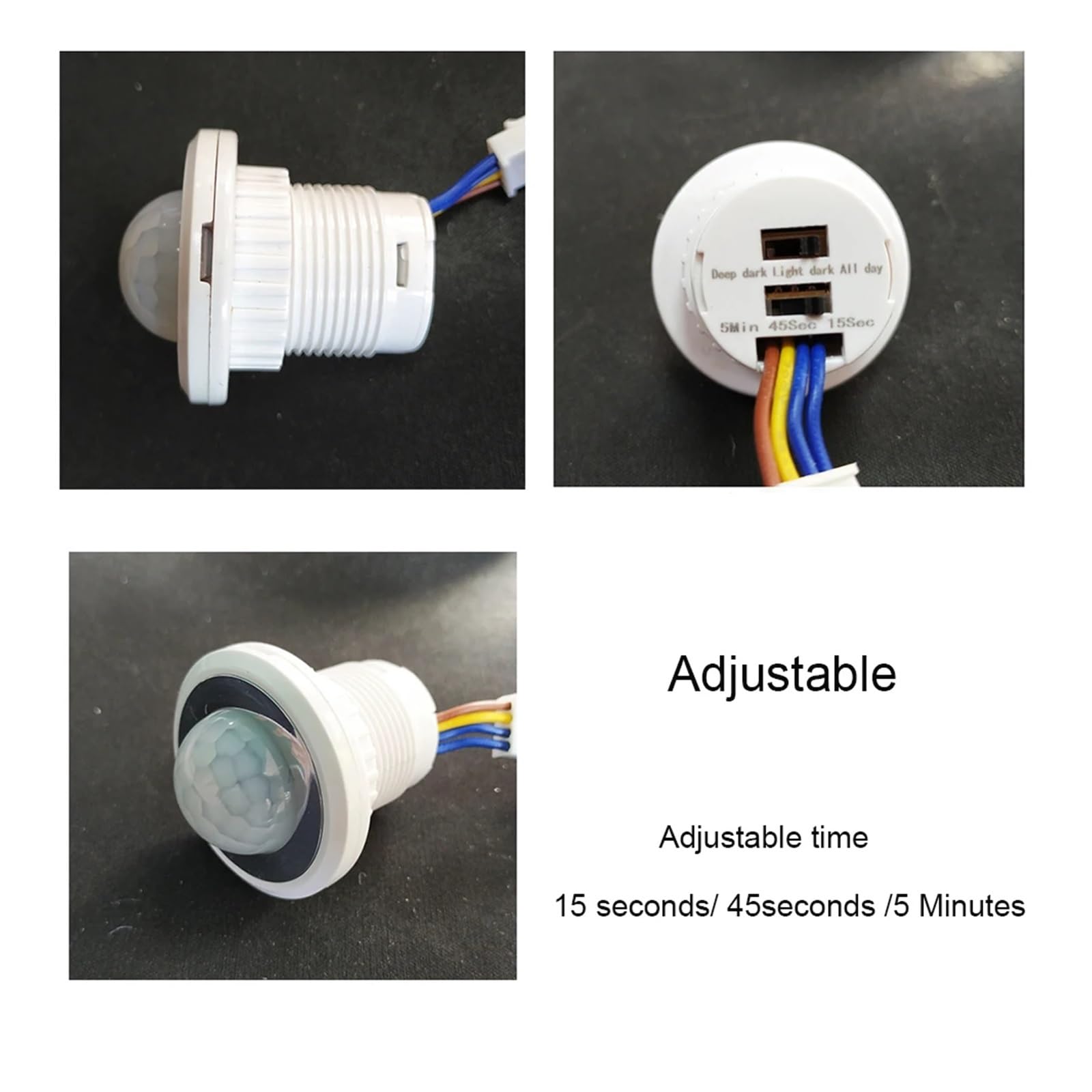 1 Interruptor de luz con Sensor PIR, Detector Inteligente LED, 110 V, 220 V, Sensor de Movimiento infrarrojo PIR, Interruptor automático.(A)