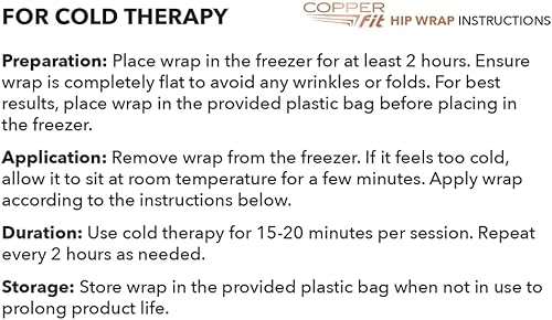 Miniatura 7 de Copper Fit Envoltura de cadera de alivio rápido, flexible y reutilizable, paquete de gel frío y caliente, reemplazo de cadera, artritis, bursitis,