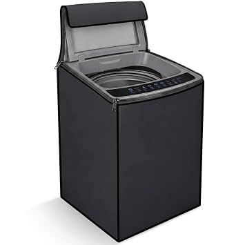 Robustt Top Load Fully Automatic Washing Machine Cover for 6 kg, 6.5 kg, 7kg & 7.5 kg (Grey) | Waterproof & Dustproof Polyester Fabric with Zipper | Protection Cover | 59 x 59 x 86 cms