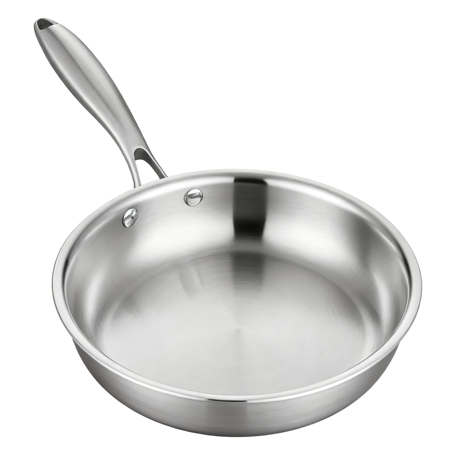 LUCKGONI Professional Stainless Steel Nonstick Frying Pan With Even Heat Distribution Skillets For And Induction Stove