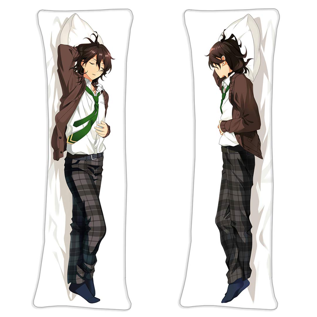 NiyoKE Rei Sakuma - Star Ensemble Male Dakimakura Pillow Cover Manga Cosplay Long Hugging Body(59 inch x 19.6 inch) Peach Skin Hugs Throw Pillowcase