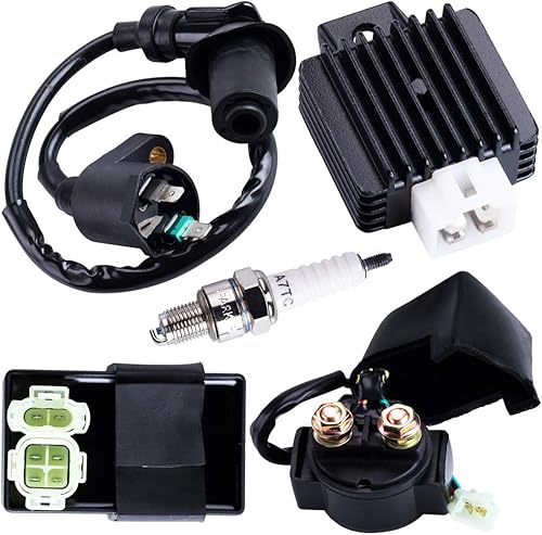 AC CDI - Bobina de encendido, regulador de voltaje, bujía para Tomberlin Crossfire 150R Spiderbox 150cc Go karts Parts GY6 150cc Engine Scooter