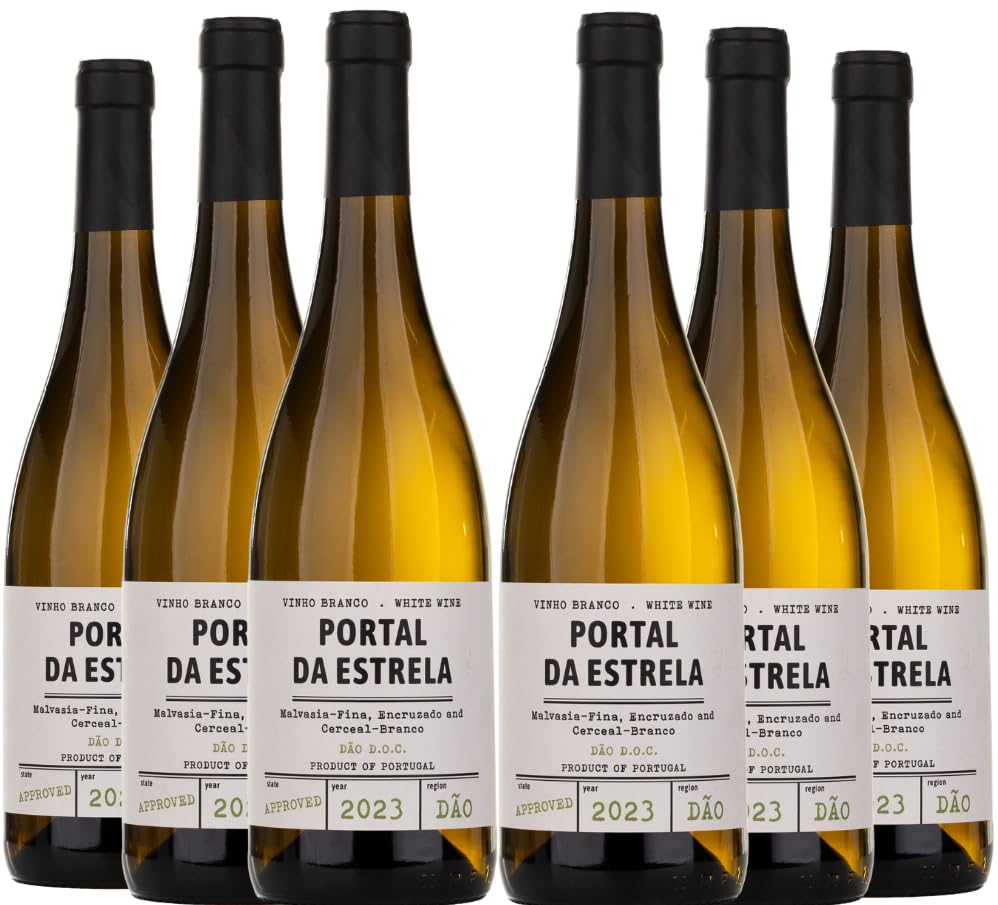 Pack 6 botellas Vino Blanco DOC Dão Portal da Estrela Paquete de 6 x 750 ml