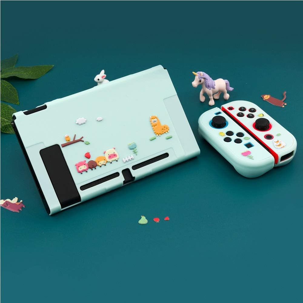 Amazon Co Jp 任天堂用 セット スタンド 飾りシール 親指キャップ 液体入り 流動の砂 3ｄ Nintendo Switch用 Nintendo Switch Lite用 かわいい ピンク ゲーム