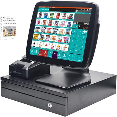 MEETSUN A3 Smart Touch Cash Register Sistema POS para pequeñas empresas SET02 (pantalla única)