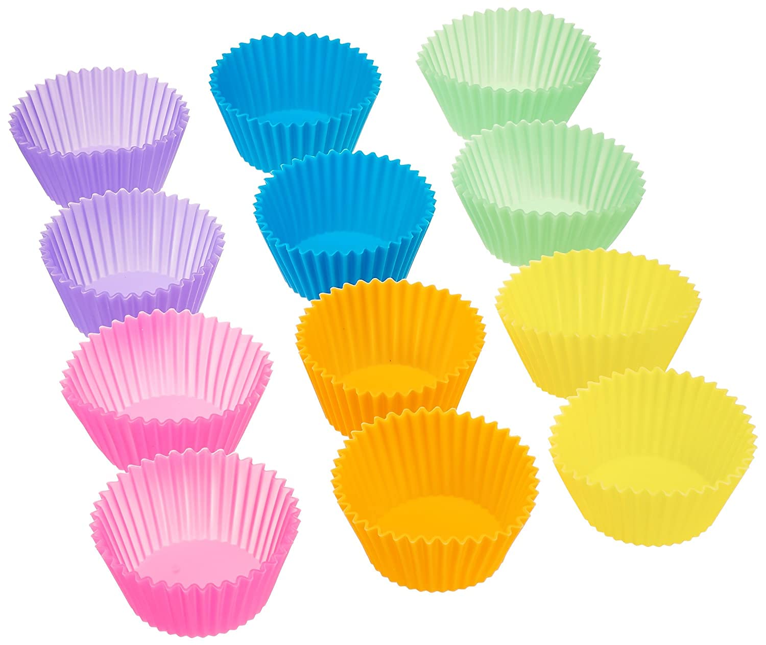Mclear Reusable & Washable Silicone Heart Moulds Baking Cup Set Kitchen Baking Nonstick, Multicolor Tools for Muffins/Cupcake/Jelly/Cake -Microwave Oven and OTG Baking Mould (8) (B0CKQV5417) Amazon Price History, Amazon Price Tracker