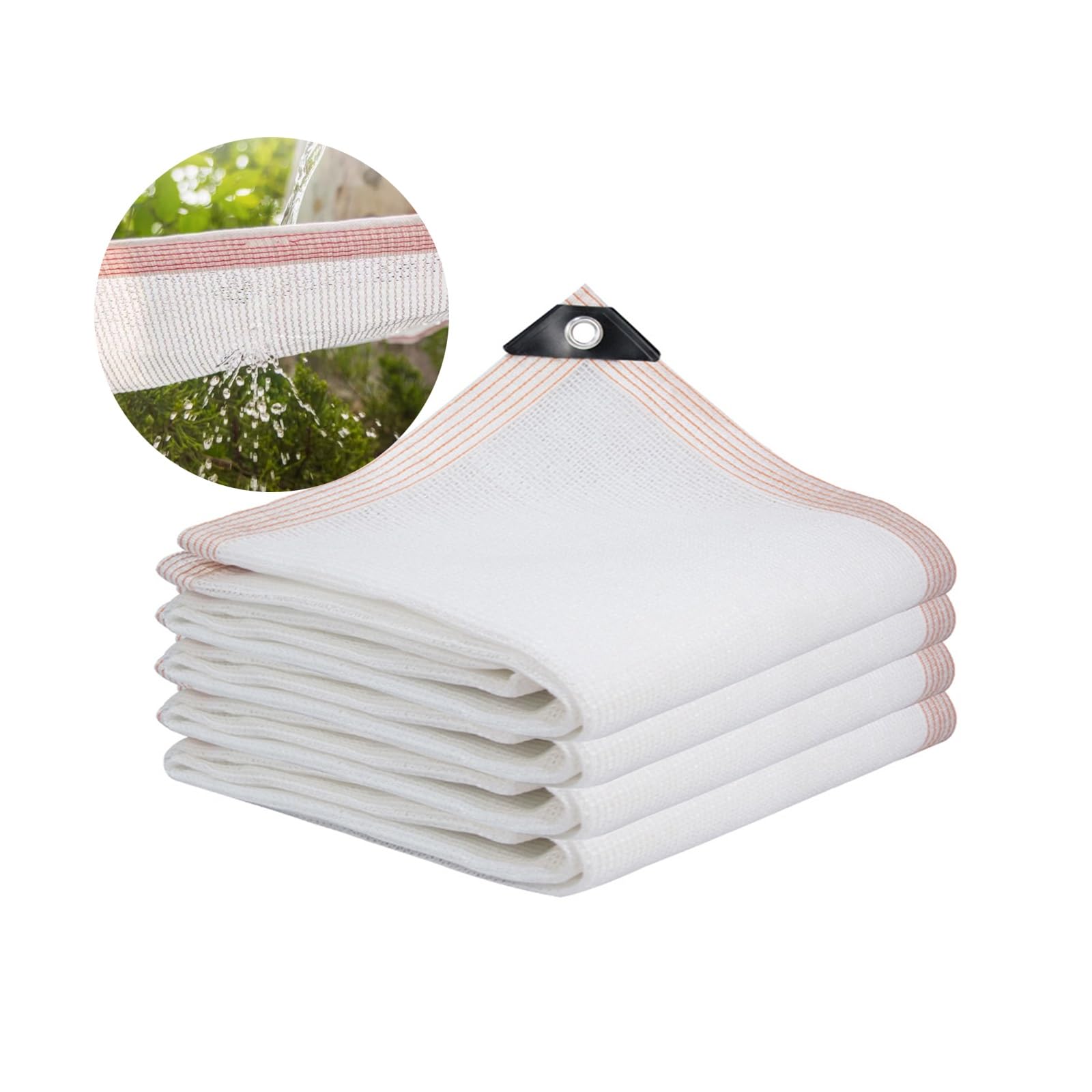 90% Shading Shade Cloth White Shade Cover 3.3X6.6FT 13X65.6FT 19.7X45.9FT 36X36FT Sun Shade Net for Green House, Garden, Pergola, Pools, Dump Truck (Size : 36x36ft)