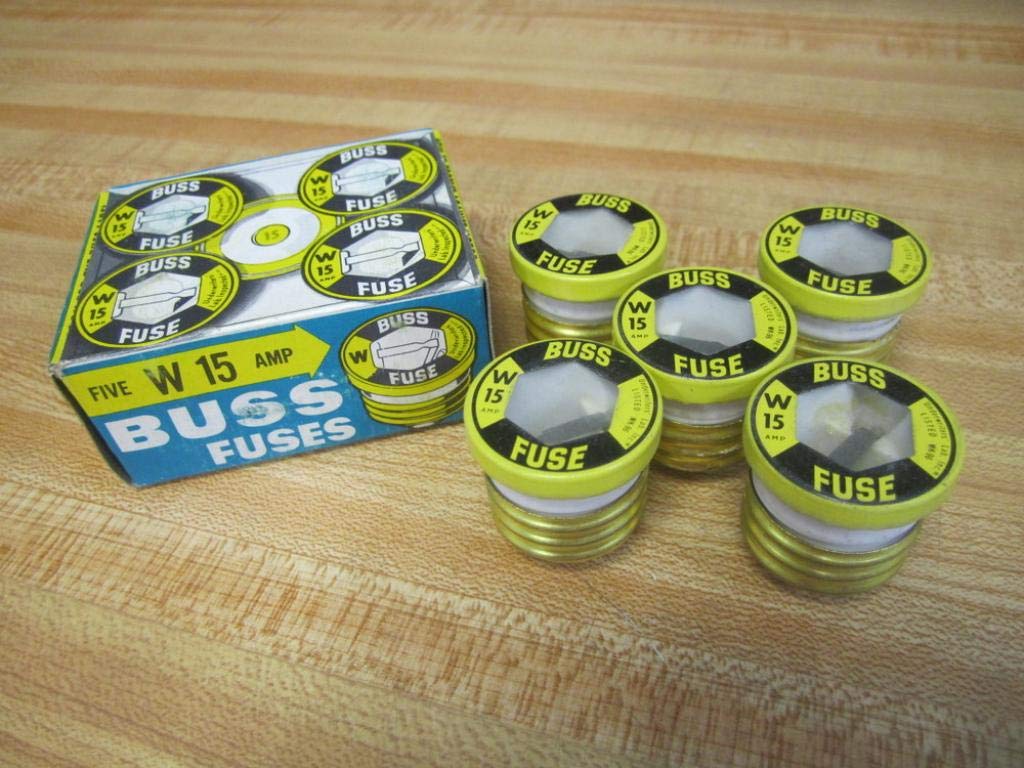 Bussmann W 15 W15 W-15 Type A Fuse (Pack of 5)