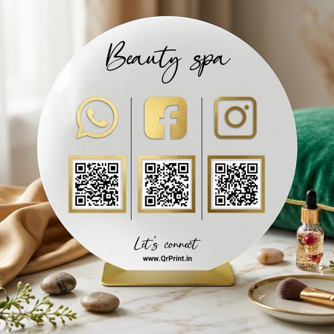 Customized Social Media QR Code Stand for Business | Instagram