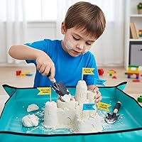 Vista 5 de Alfombrilla para trasplantar plantas para jardinería, herramientas manuales de jardinería para jardineros, PE, 39.4x39.4in (100x100cm)