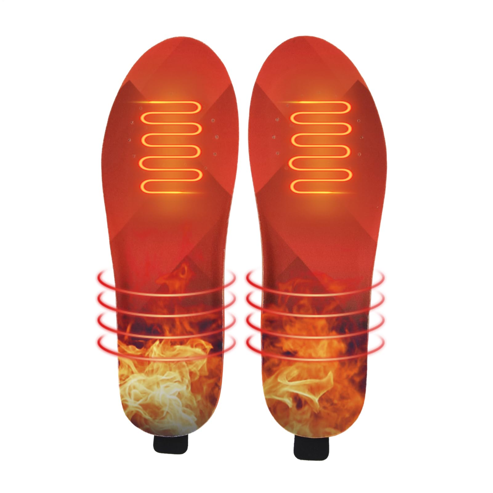 Plantillas Térmicas Recargables,Plantillas Térmicas para Zapatos | calentadas eléctricas Recargables por USB para Mujeres y Hombres - Plantilla calentadora de pies eléctrica para Senderismo