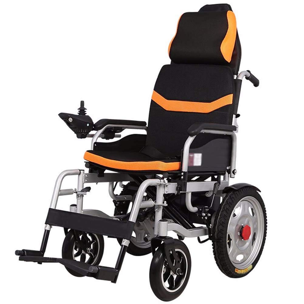 Buy WGFGXQ Heavy Duty Electric Wheelchair with Headrest,Folding and