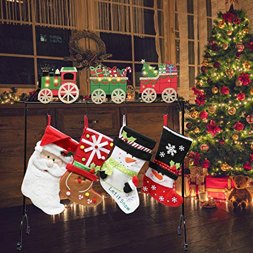 FORUP Christmas Stocking Holder Stand Hangers (Christmas Train) - Thumbnail 4
