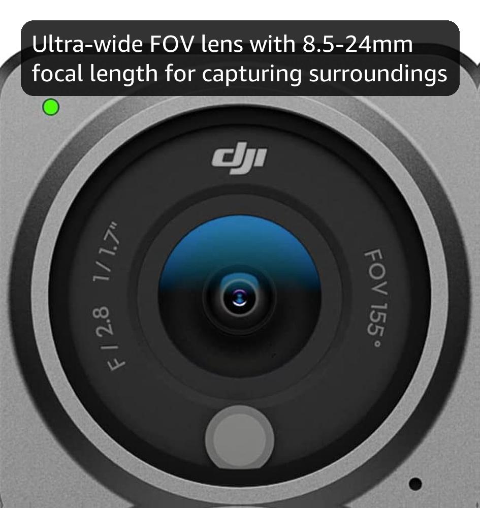 DJI Action 2 Dual-Screen Combo (32GB) WITHOUT Magnetic Protective Case, 4K Action Camera with Dual OLED Touchscreens, 155° FOV, Magnetic Attachments, Stabilization, Underwater Camera Ideal