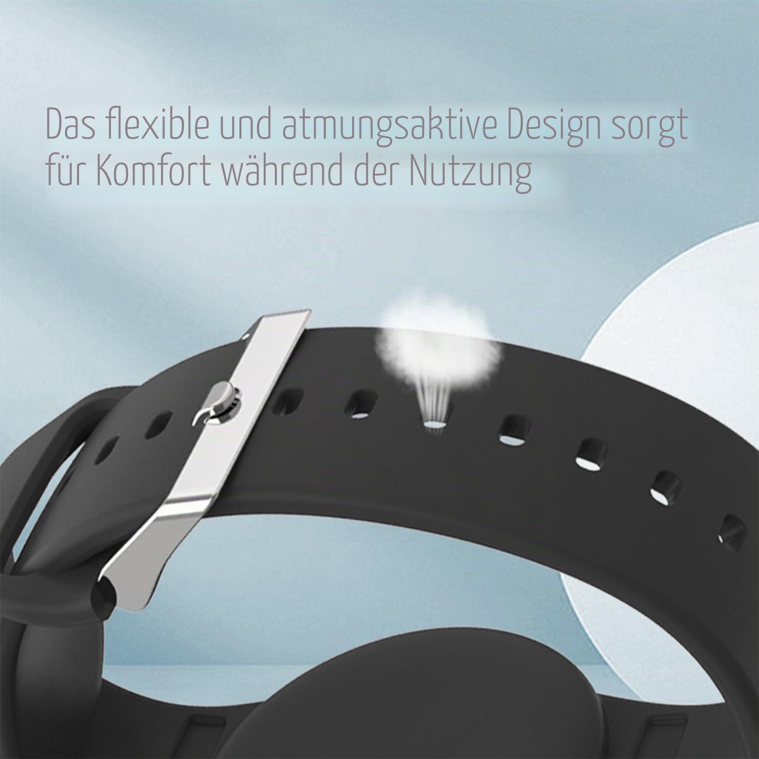 INF Armband für Silikon-Airtag-Armband, Airtag-Armband, Airtag-Halterhülle, für Apple AirTag, Waschbar und robust, Armbanddesign, sportliche und wasserdichte Armband