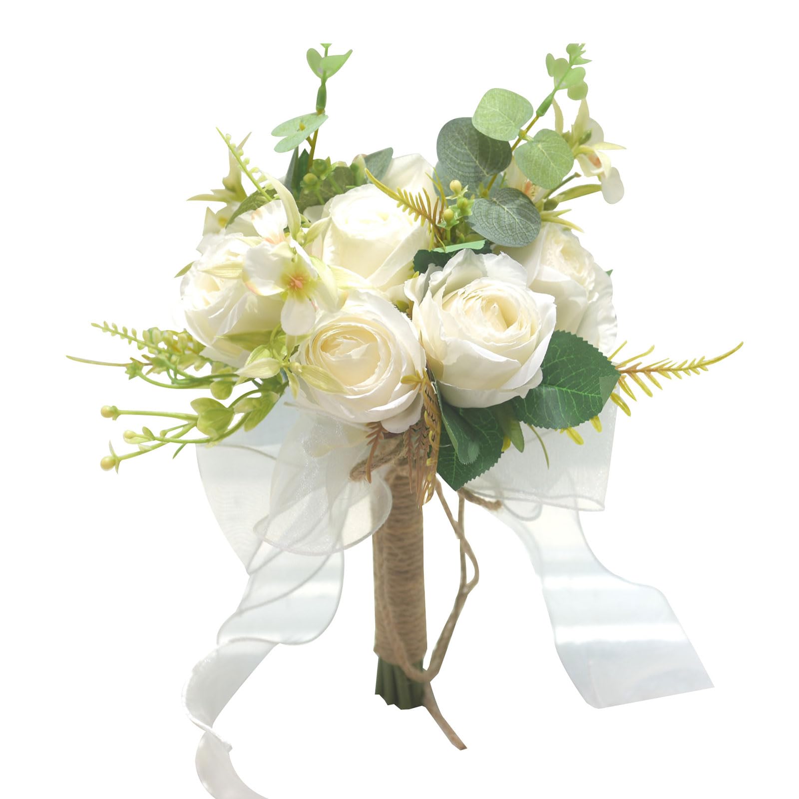 ZHANGYEZHAN Bridal Bouquets Artificial Rose Flower Wedding Bouquets Artificial for Wedding Ceremony Anniversary Photography Bridal
