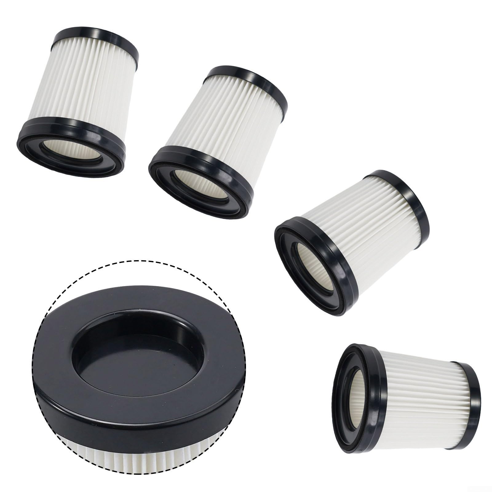 Filtros De Repuesto Para Aspiradora Inalámbrica - Compatible Con Lubluelu 202, Oraimo OSV-102, Besswin W26, Vaclife VL732/206 (Pack De 4)