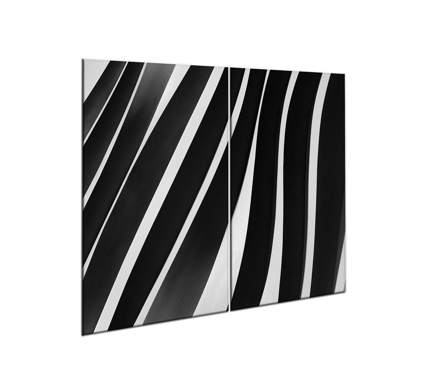 CTC-Trade - Juego de 2 cubiertas para vitrocerámica de 30 x 52 cm, protección contra salpicaduras, de cristal, para cubrir la vitrocerámica, color oscuro