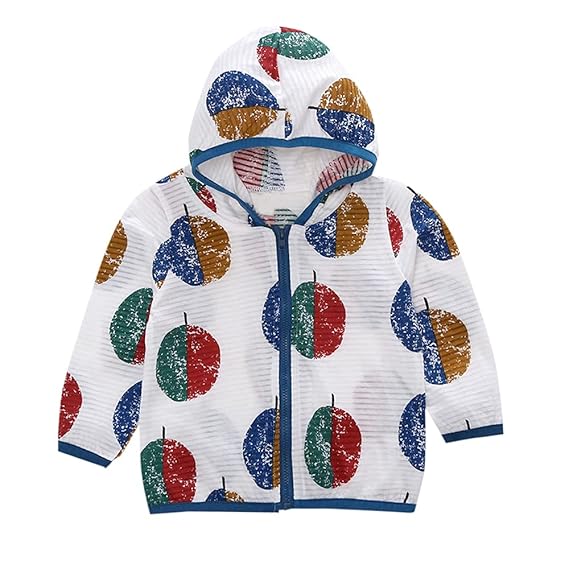 Hopscotch Baby Girls Cotton Long Sleeves All Over Printed Jackets in Blue Color