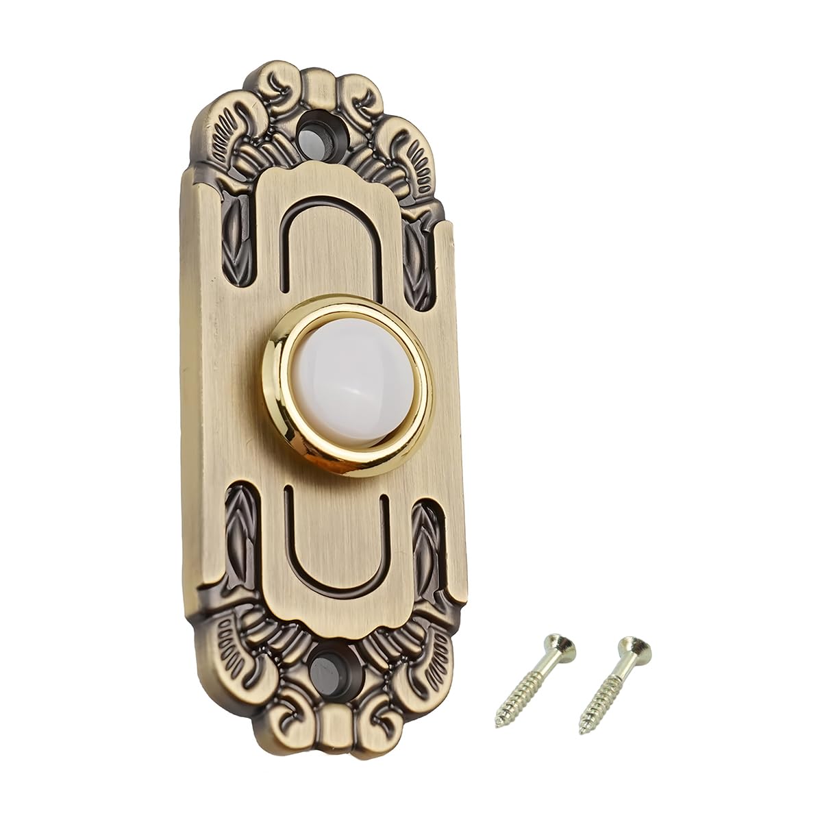 Bouton de sonnette anti-usure en laiton vintage pour remplacer définitivement le plastique
