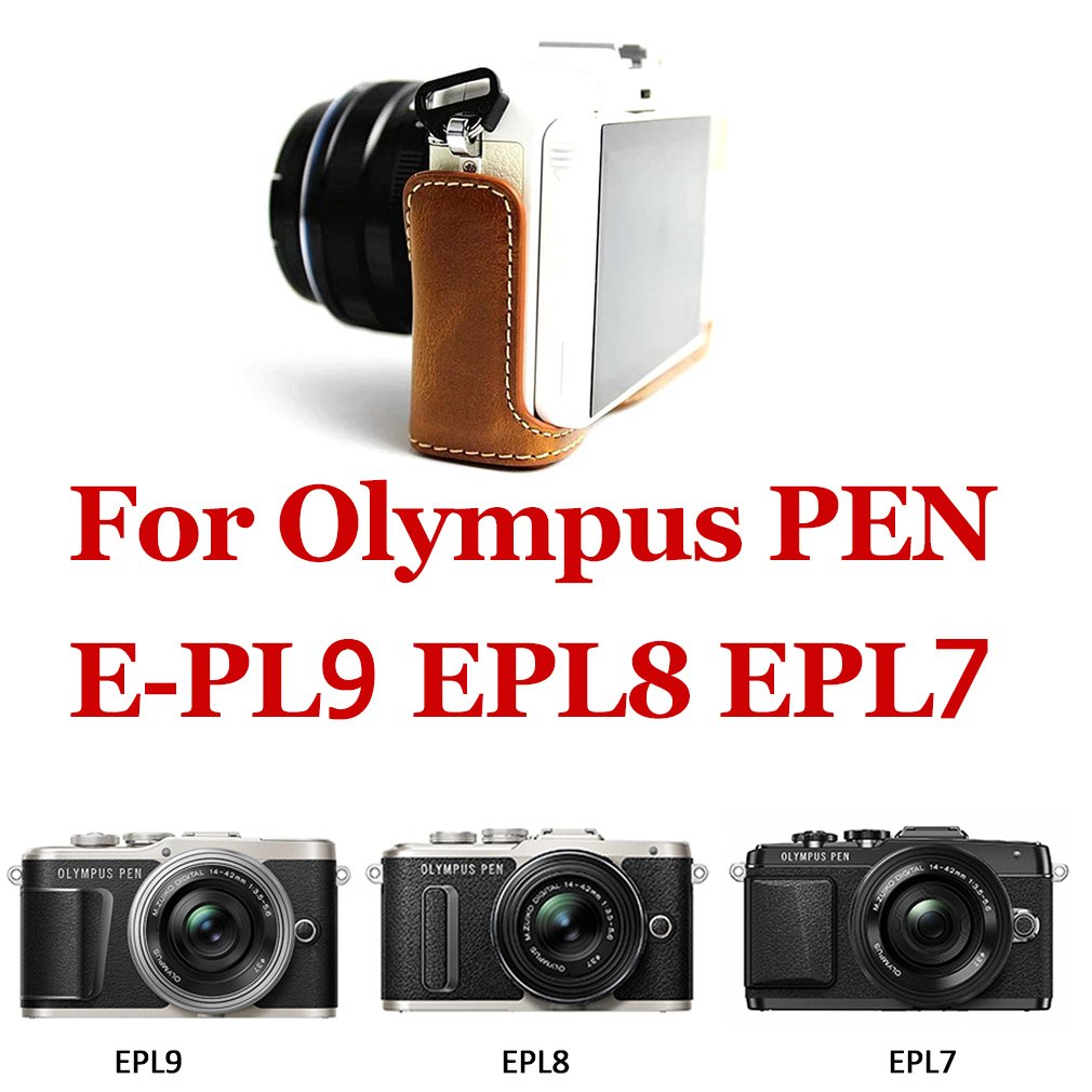 Amazon | FIRST2SAVVV 褐色 オリンパス Olympus PEN E-PL9 E-PL8 E-PL7