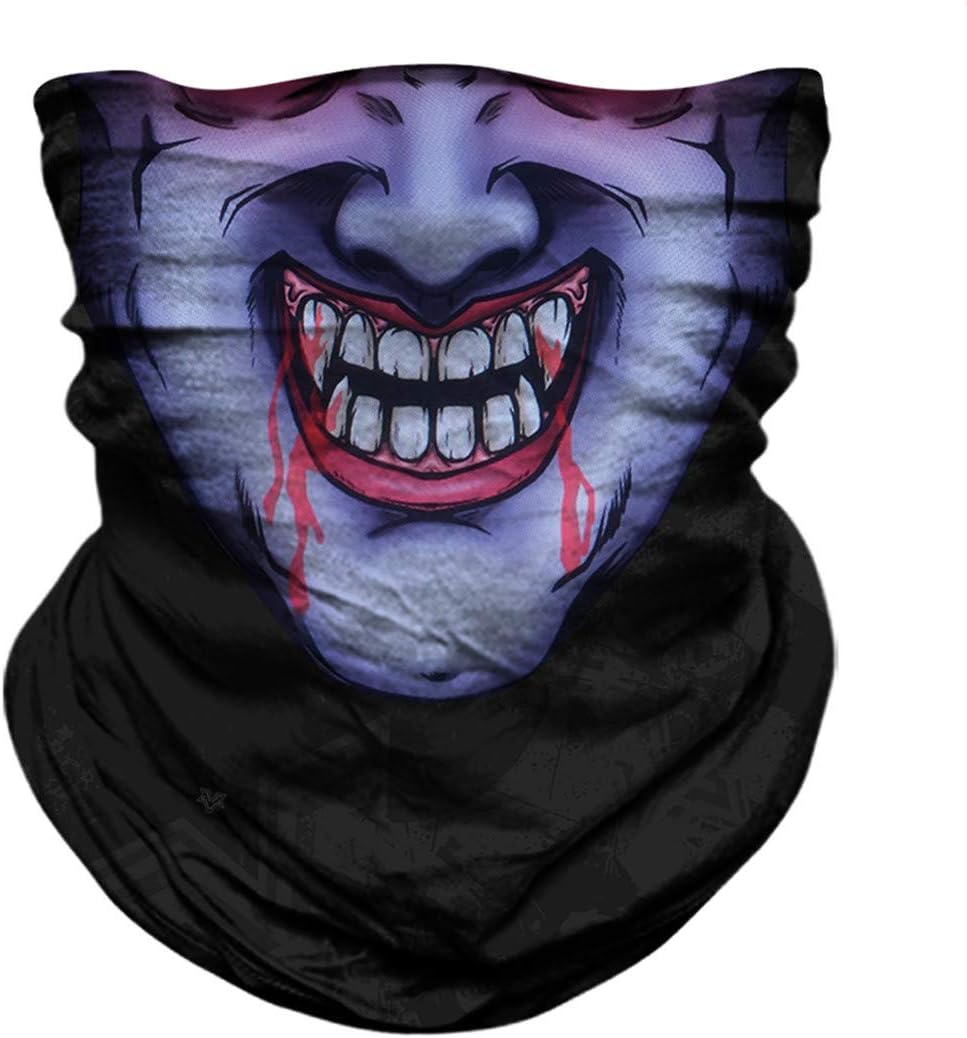 Seamless Neck Gaiter Shield Scarf Bandana Face Mask Seamless UV Protection for Motorcycle Cycling Riding Running Headbands