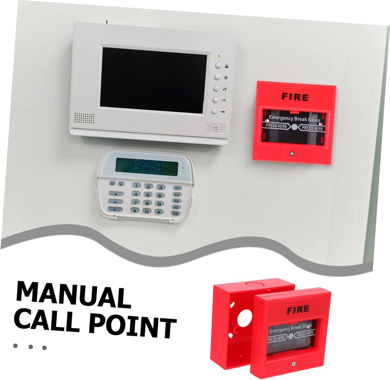 VILLCASE Manual Resettable Emergency Alarm Button Emergency Stop Switch for Traditional Systems Safety and Push Button