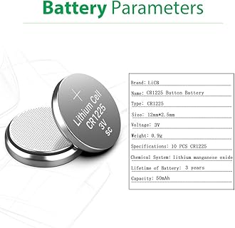 LiCB 10 Pack CR1225 3V Lithium Battery CR 1225