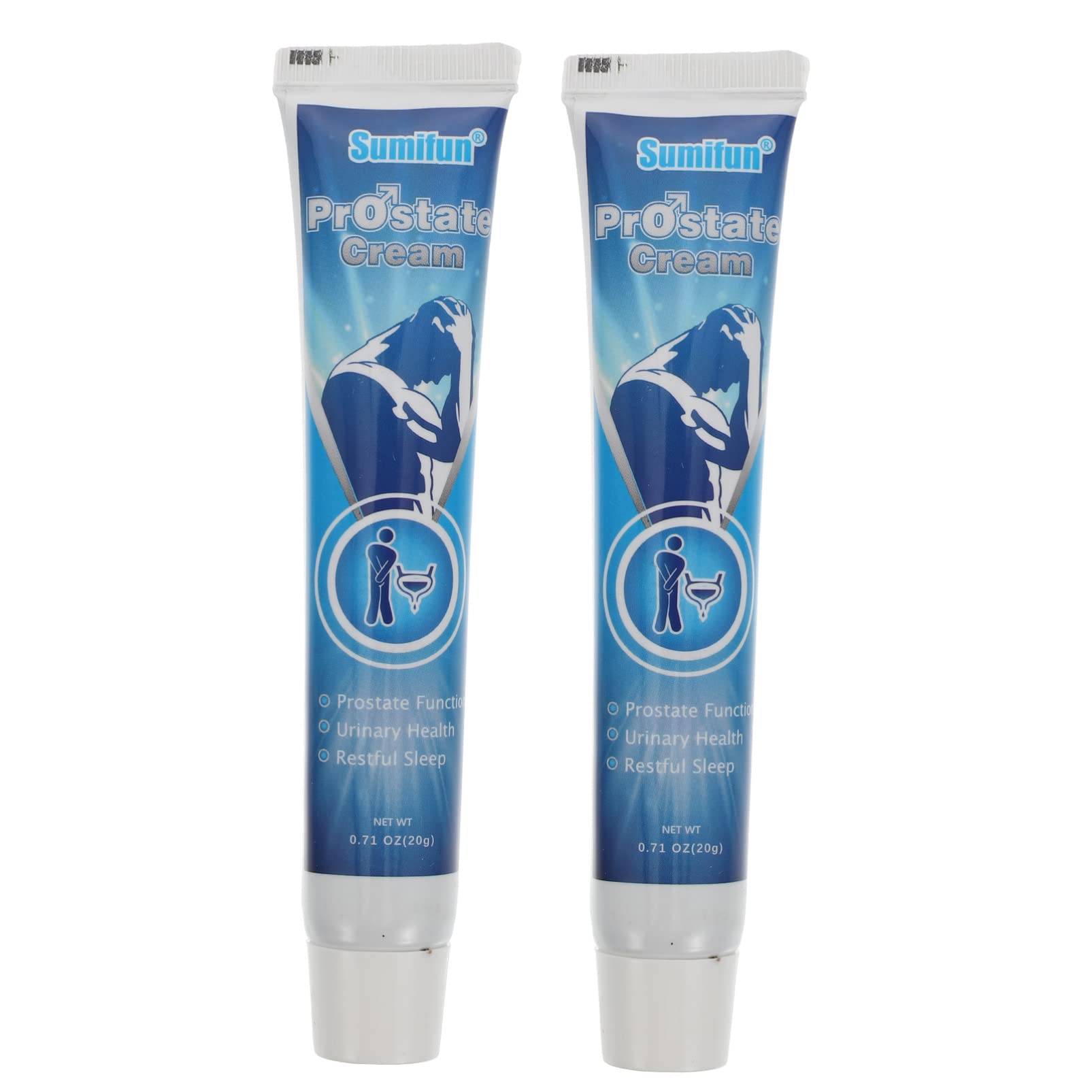 Healifty 2pcs Prostate Cream Men Prostate Health Supplement Urine Removing Cream Urgency Symptoms Remover White