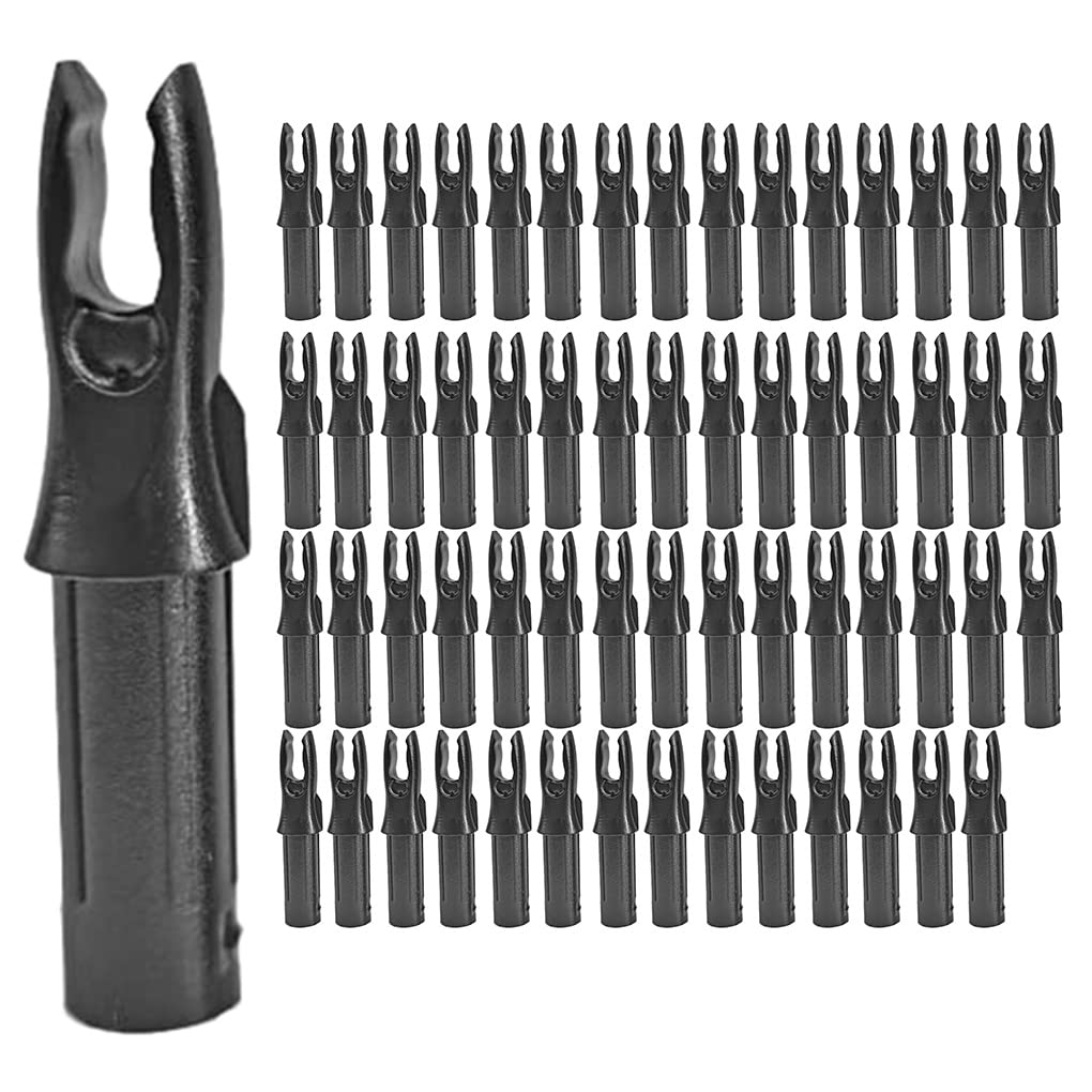 60 Pack BogenschießEn Pfeile Nock ID 6,2 Mm Pfeile Nocken Insert Tagel für DIY JagdschießEn Pfeile Verbindung Recurve Bogen