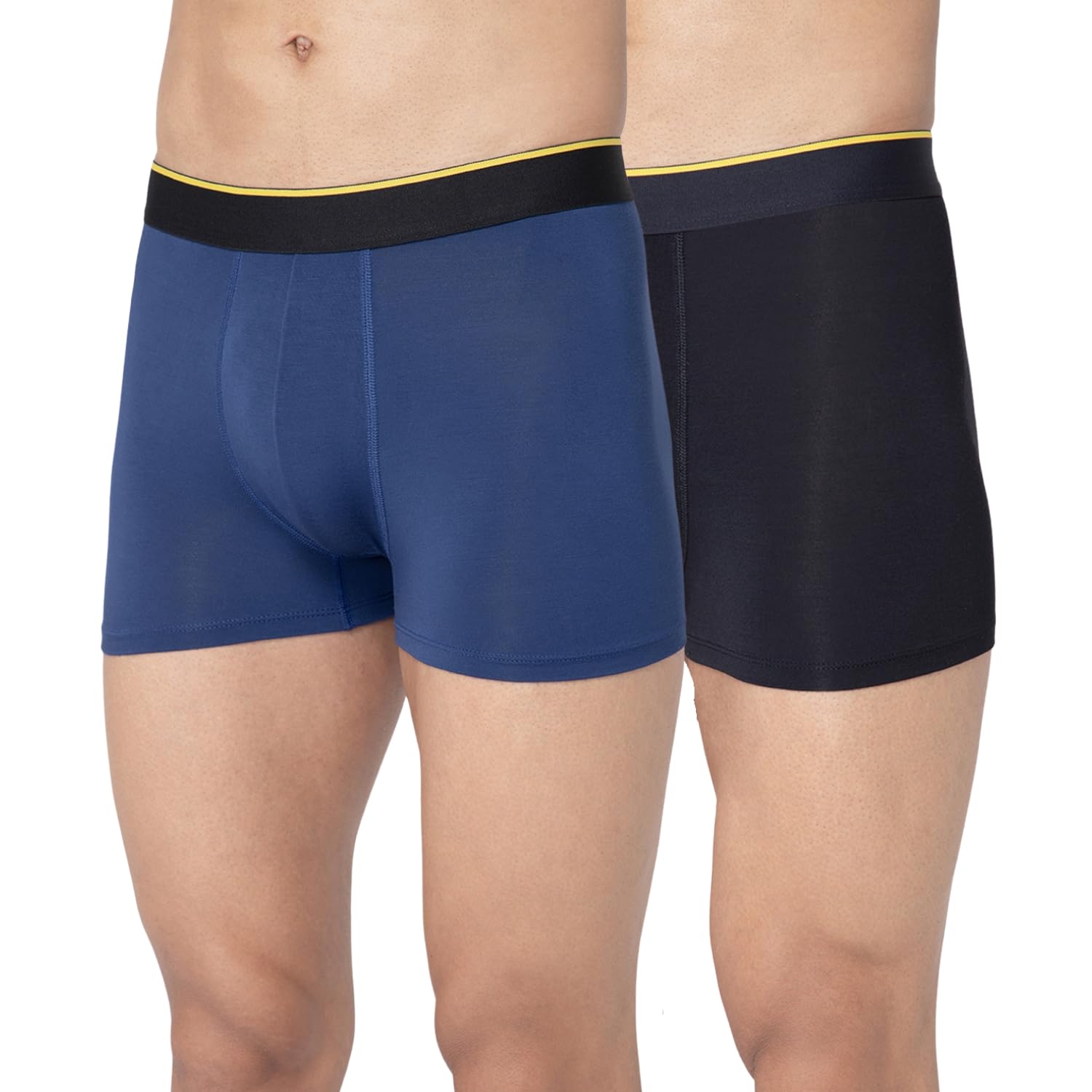 Micro Modal Trunks Underwear for Men – Ultra Soft & Breathable, 3 X Softer Than Cotton, Stretchable for Ultimate Comfort & Style, Combo Pack of 2 (A Shark Tank Product)