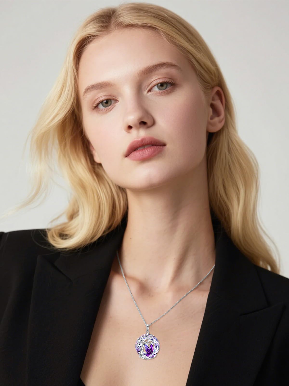 TOUPOP Collana a forma di farfalla, in argento Sterling 925, con ciondolo a forma di farfalla, gioiello per donne, anniversari, regali di compleanno per moglie, fidanzata, lei