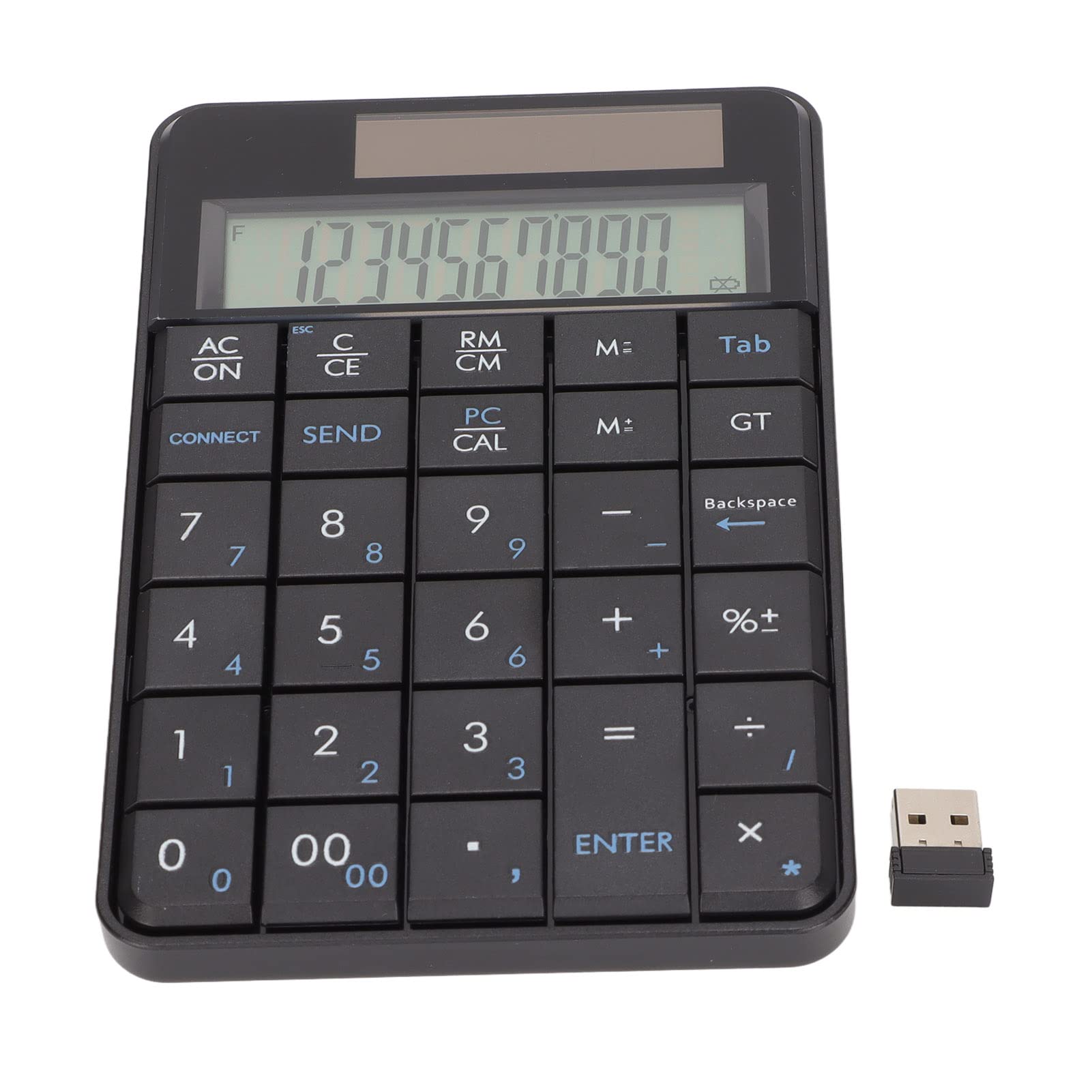 Zunate Number Pads, 29 Keys Calculator Numeric Keypad, Slim External Numpad Keyboard, Portable Silent Financial Accounting Keyboard for Laptop PC Computer-picture-17
