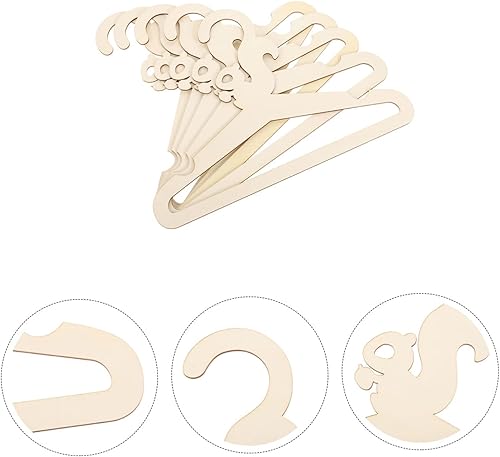 Miniatura 8 de Cabilock Percha de animales de dibujos animados para recién nacidos, para bebés, ropa de madera, percheros en forma de ardilla, perchas de madera