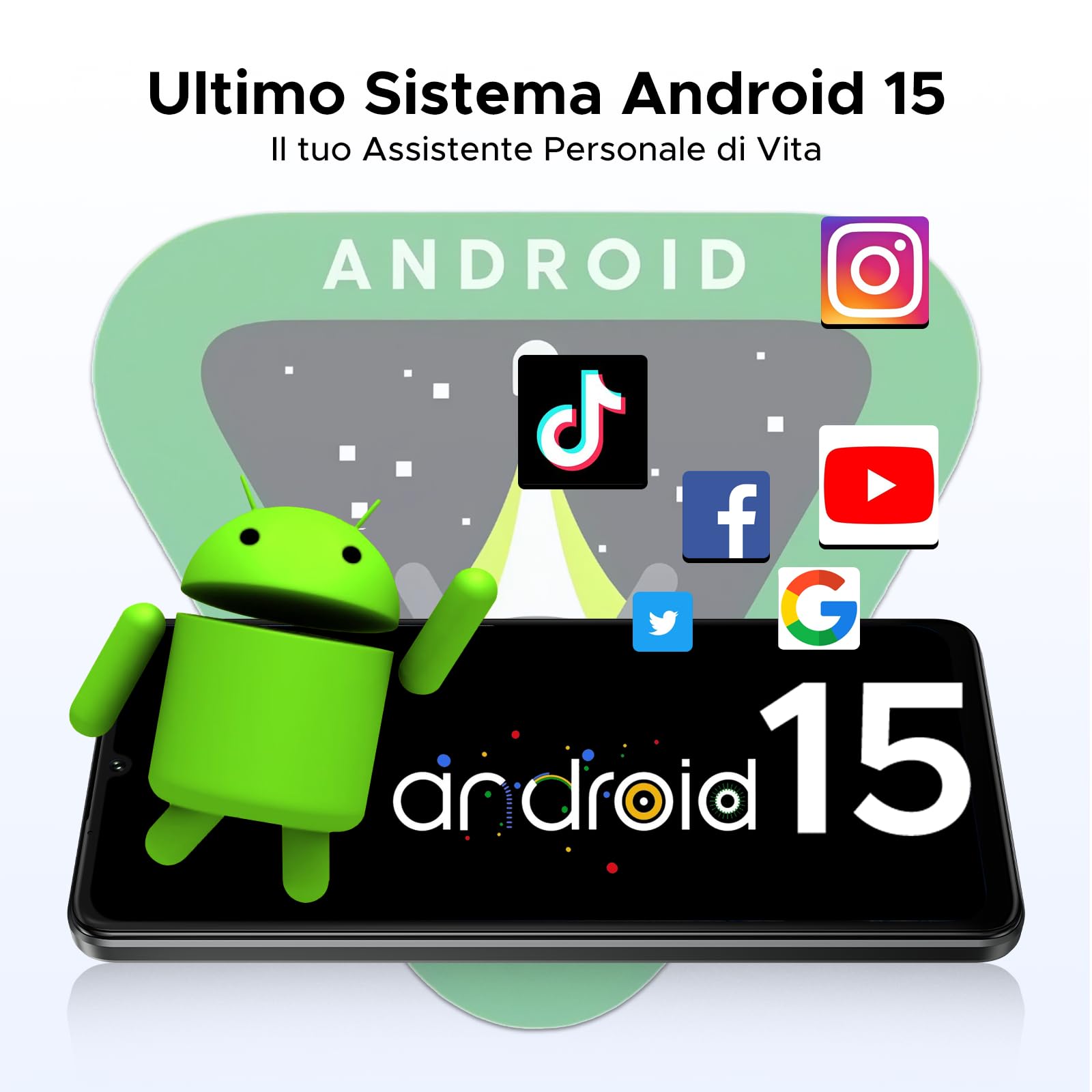 DOOGEE Note 59 Pro+ Smartphone 5G Android 15, 512GB ROM+36(12+24) GB RAM Telefono Cellulare, 6250mAh 6.75" HD+ 120Hz Schermo Telefoni 50MP+8MP, Cellulari Face Unlock/Fingerprint/NFC