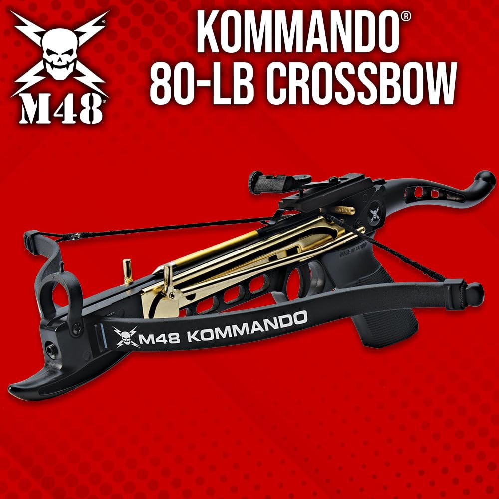 Amazon.com: M48 Kommando 80 磅(約36.3 公斤)十字弓| 耐用玻璃