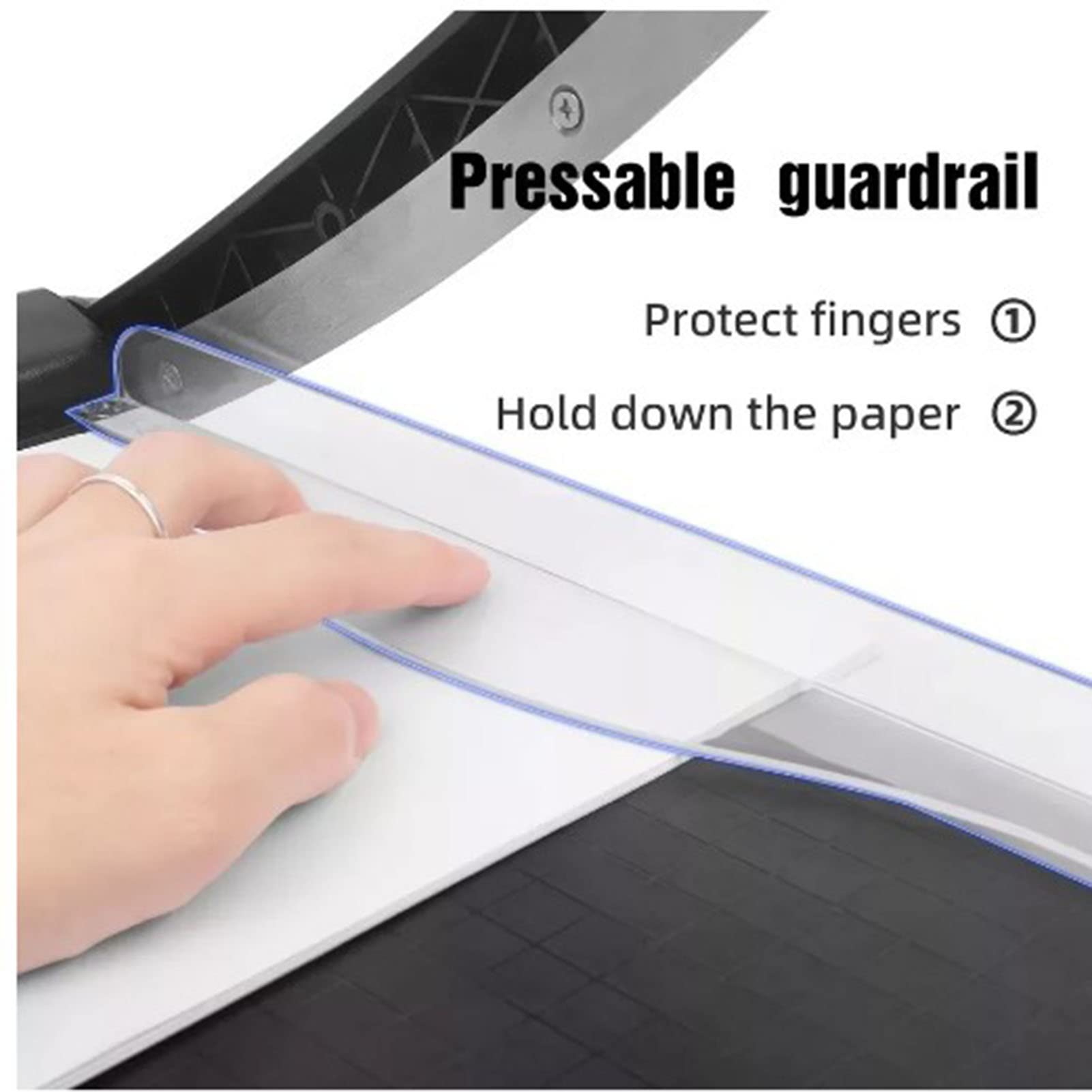 Guillotine Paper Cutter A4 12 Inch, Card Cutter with Safety Guard & Blade Lock - Image 2