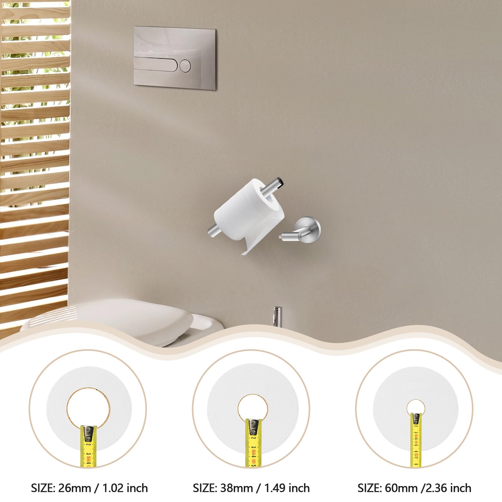 Toilettenpapierhalter Aus Gebürstetem Nickel – SUS304 Edelstahl, Schwenkbar & Verstellbar Für Bad/Küche