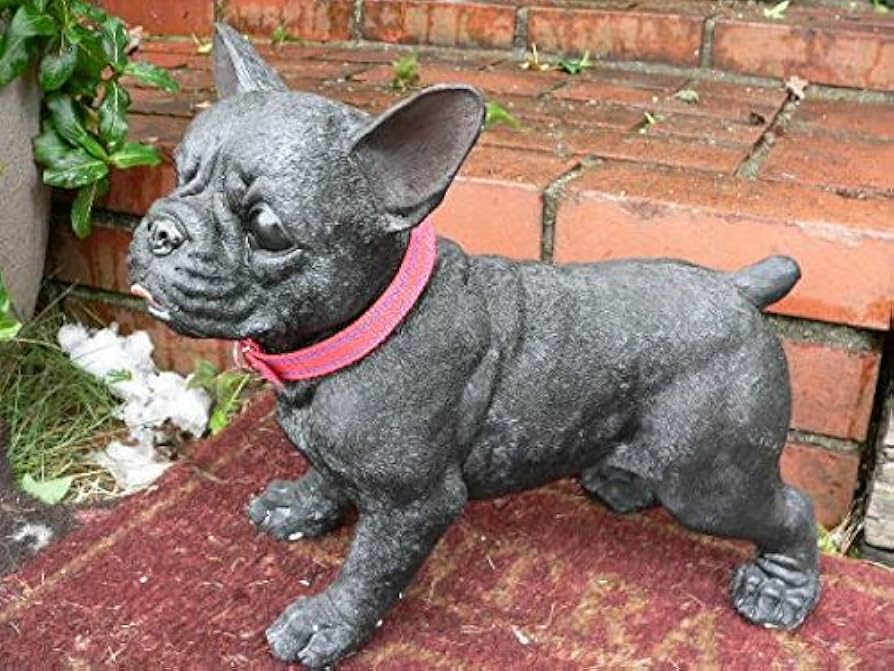 Amazon.co.jp: 犬の置物 フレンチブルドッグ(黒) おまけ いぬ